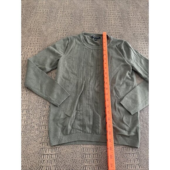 Banana Republic Sweater Womens XS Green Cotton Blend Pullover Long Sleeve Crew - Picture 2 of 5